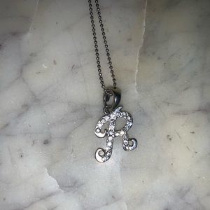 Real Silver Letter ‘R’ Pendant